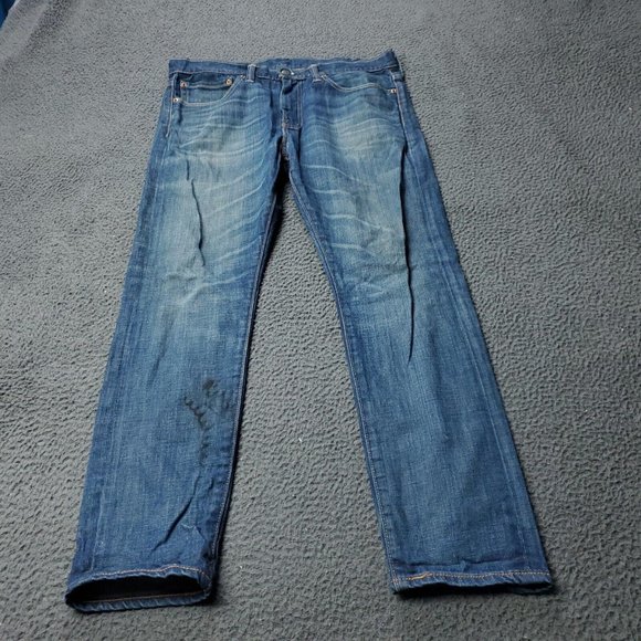 Levis 510 Jeans Denim Blue Cotton Mens 34 x29 - Picture 3 of 7